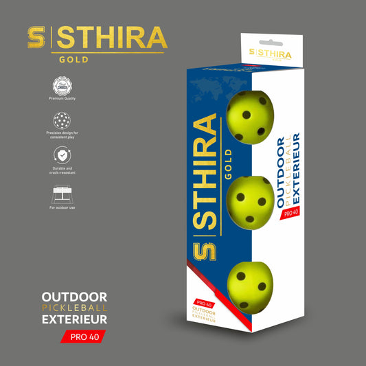 INJECTION MOLDED PRO-40 OUTDOOR BALL 1 Box of 3 Pcs